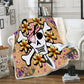 Skull Throw Blanket Halloween Traditional Mexican Sugar Day of the Dead