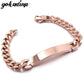 Stainless Steel ID Bracelet For Men Jewelry masculina pulseira