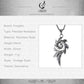 Flame Fire Biker Pendant Necklace Stainless Steel