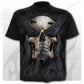 Skull t-shirt black t-shirt funny punk rock clothes 3d printing t-shirt