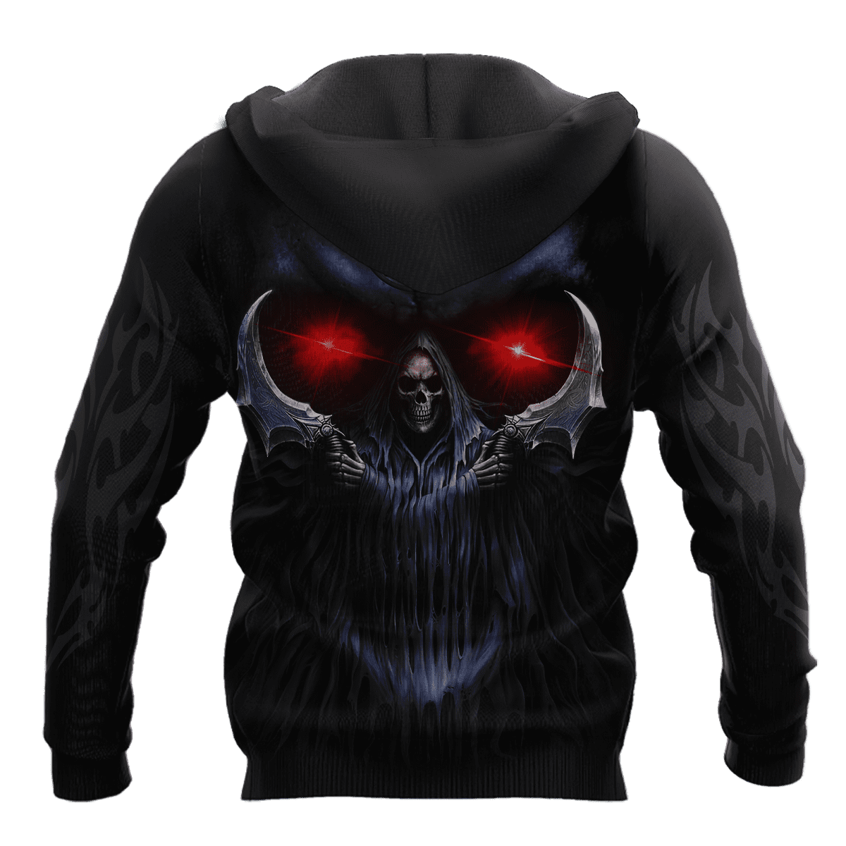 Reaper Skull Tattoo 3D Printed Fashion Mens hoodies and Sweatshirt Autumn Unisex zipper Hoodie