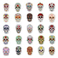 50pcs colorful car sticker horrible sugar skull stickers laptop luggage decals