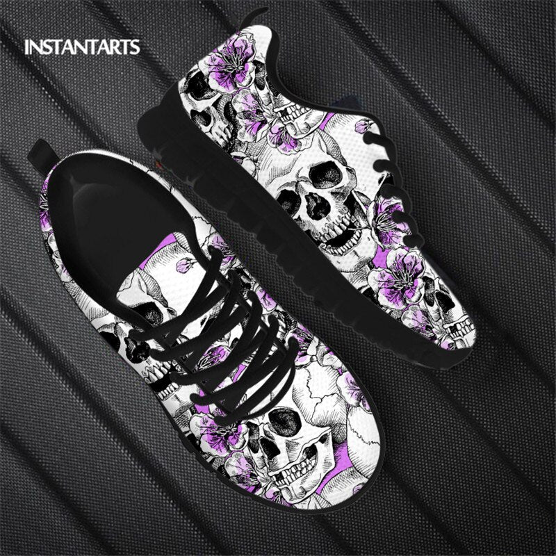 Outddor Mesh Running Sneakers For Women Sugar Skull