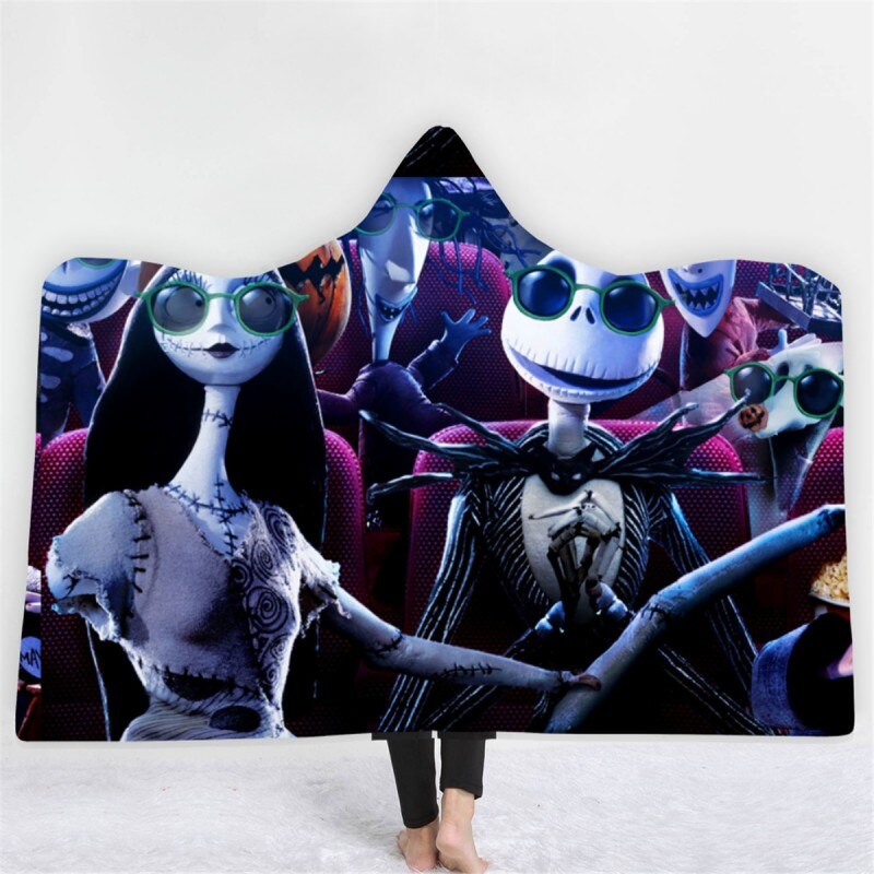 The Nightmare Before Christmas Jack Skull Sherpa Blanket