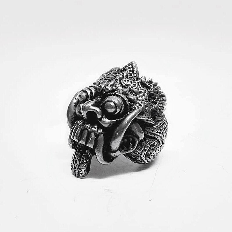 Barong Bali Balinesse Skull Rings Stainless Steel