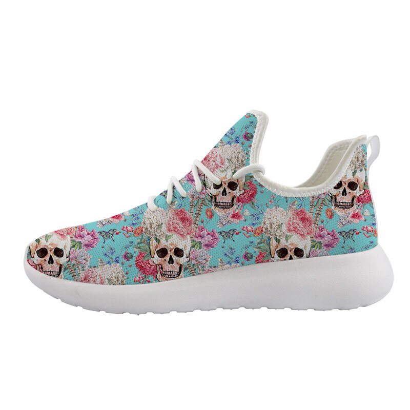 Woman Flats Shoes New Summer Beautiful Skull