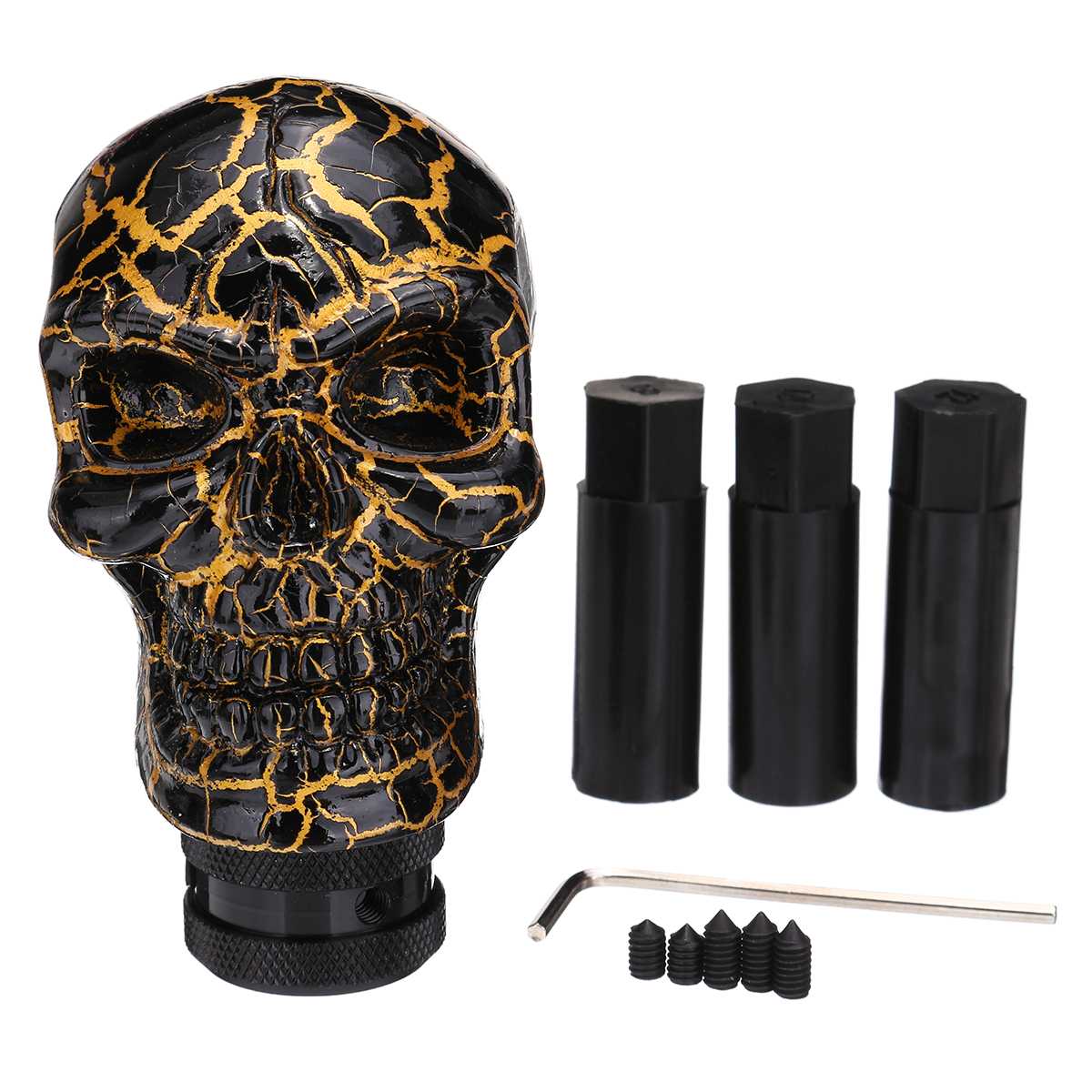 Universal Skull Head Style Manual Gear Shift Knob Lever Shifter Gear Handle Stick