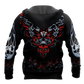 Heart Skull Funny Tattoo 3D All Over Printed Mens hoodies and Sweatshirt Autumn Unisex zipper Hoodie Casual Sportswear