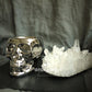 Holiday alternative golden skull candle holder silver/black holder/personality decoration craft 1pc/lot