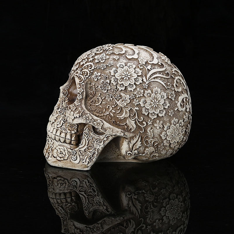 Home Decor Resin Craft Plum Blossoms Sculptures Garden Statues Creative Art Carving Statue Medical Model Human Skull
