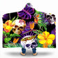 Hooded Blanket Skull Couverture Polaire Adulte Sherpa