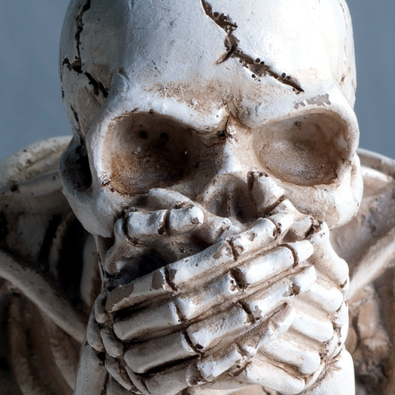 Horror Home Table Decoration Statue Handicraft Human Terror Resin Skull