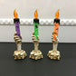Hot Funny LED Light Candle Holder Table Stand Candelabra Skull Skeleton