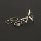 Hot sell Gold & Silver  Mid Finger Ring 5pcs/Set Punk style Arrow triangle joint ring
