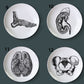 Human Body structure decorative plate art ceramic dish display tray club price fun skull dish creative kitchen decoration set