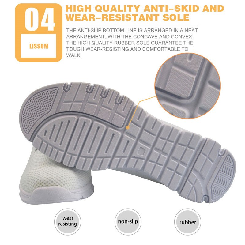 Trendy Sugar Skulls Art Printed Sneakers Women Light Sports Running Shoes Breathable Air Mesh Outdoor Athletic Shoes