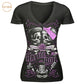 Angel New Design Punk Pattern Black T Shirt 3D Rose Skulls Lover