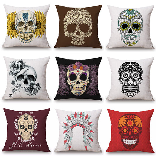 Printed Cotton Linen Pillowcase Decorative Cushion Pillows