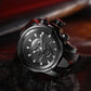 New Big Dial Rotatable 3D Skull Watch Men Gold Black Ghost