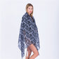 Scarf Skull Print Scarves and Wraps Girls Viscose Shawls Spring