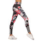 Yoga Pants Black High Waist Running Slim Sport Pants Gym Leggings for Trousers Women's Skull Printed Leggings Athle
