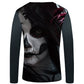 Skull T shirt Men Long sleeve shirt