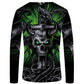 Skull T shirt Men Long sleeve shirt