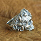 925 Sterling Silver Masonic Skull Ring Mens Biker Punk Ring TA116 US Size 7~15