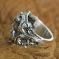 925 Sterling Silver Masonic Skull Ring Mens Biker Punk Ring TA116 US Size 7~15