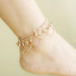 Anklets For Women Popular Golden Color Alloy Girls Bell Anklet Bead Chain Tassel Barefoot Sandal Beach Foot Jewelry