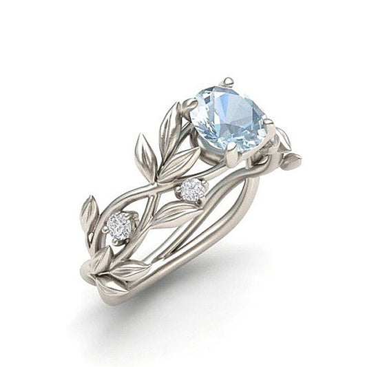 Hot Flowers Finger Alloy Rings For Women Crystal Middle Ring Fashion Jewelry