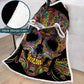 3D Printed Hot Stamping Sugar Skull Throw Blanket