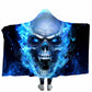3D Printed Psychedelic Sugar Skull Hoodie Blanket