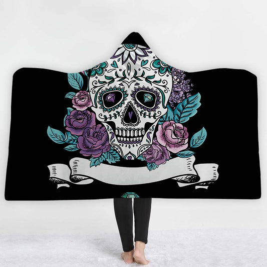 Lannidaa The Nightmare Before Christmas Blanket Fleece Hooded Blankets For Children Adults On Sofa Bed Winter Warm Throws Cover