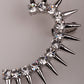 Left ear Spike wrap cuff clip earrings for women gold & silver color austrian crystal jewelry for women