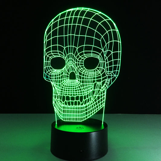 Luminarias Night Light 3D Lamp Skull 3D Lights 7 Colors Children's nightlight Visual Led Night Lights Illusion Mood Lamp