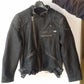 Vintage Men Leather Jacket Skull Calfskin Cowhide Motorcycle Jacket Motor Biker Clothing Distressed Leather Coat M135