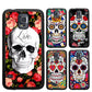 Floral Girly Sugar Skull Flower Case For Samsung