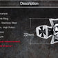 Male Rings in Silver Tone Stainless Steel Hell Rider Iron Cross with Skull Jewels For Men Gothic Punk Rock Party Biker Jewelry