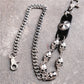 Men's Motorcyle KeyChain Jean Biker Wallet Belts Chain Skull Charm Gothic Rock Skull Pants Trousers Waist Key