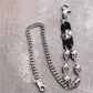 Men's Motorcyle KeyChain Jean Biker Wallet Belts Chain Skull Charm Gothic Rock Skull Pants Trousers Waist Key
