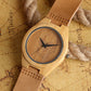 Men's Watches Wood Bamboo Creative Skull Gothic Style Quartz Watch Male Clock Genuine Leather Wristwatches Women Gift Online
