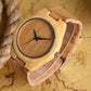Men's Watches Wood Bamboo Creative Skull Gothic Style Quartz Watch Male Clock Genuine Leather Wristwatches Women Gift Online