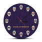 Mexican Skull Wall Clock Flowered Dead Head Decorative Wall Watch 7