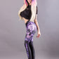 Middle Waist Elastic Leggins Sport Women Fitness Printed skull purple Sport Leggings for Women Yoga Pants