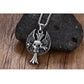 Mprainbow Mens Necklaces Stainless Steel Gothic Wing Skull Cross Pendant Necklace for Men  Hiphop Vintage Biker Choker Jewelry