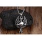 Mprainbow Mens Necklaces Stainless Steel Gothic Wing Skull Cross Pendant Necklace for Men  Hiphop Vintage Biker Choker Jewelry