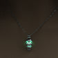 NEW Skull Pendant Necklace Luminous Jewelry Silver Color Chain 45cm Glow in the Dark Necklace For Women or Men Gift