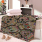 Nap blanket  Super Soft Cartoon Skull Flowers Velvet Plush Throw Blanket