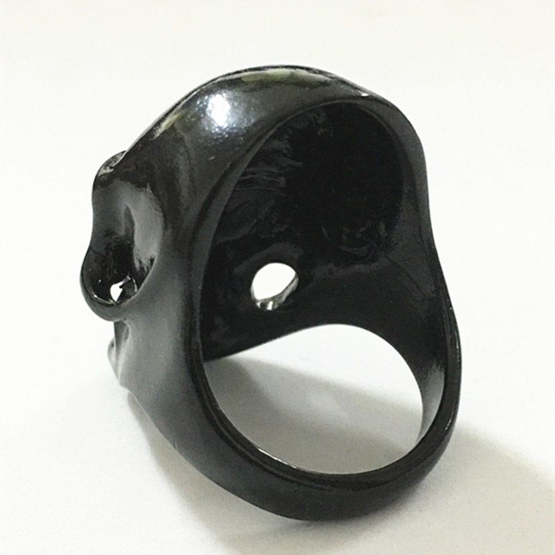 New Arrival Gothic Men's Punk Motorcycle Biker Ring Fashion Black Skull Skeleton Cool Man Finger Rings ring band fashion jewelry